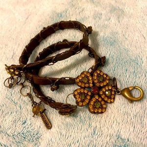 Van Galz leather wrap bracelet